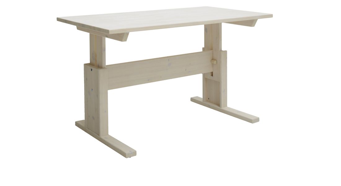 LIFETIME Schreibtisch Original Kiefer Massivholz höhenverstellbar