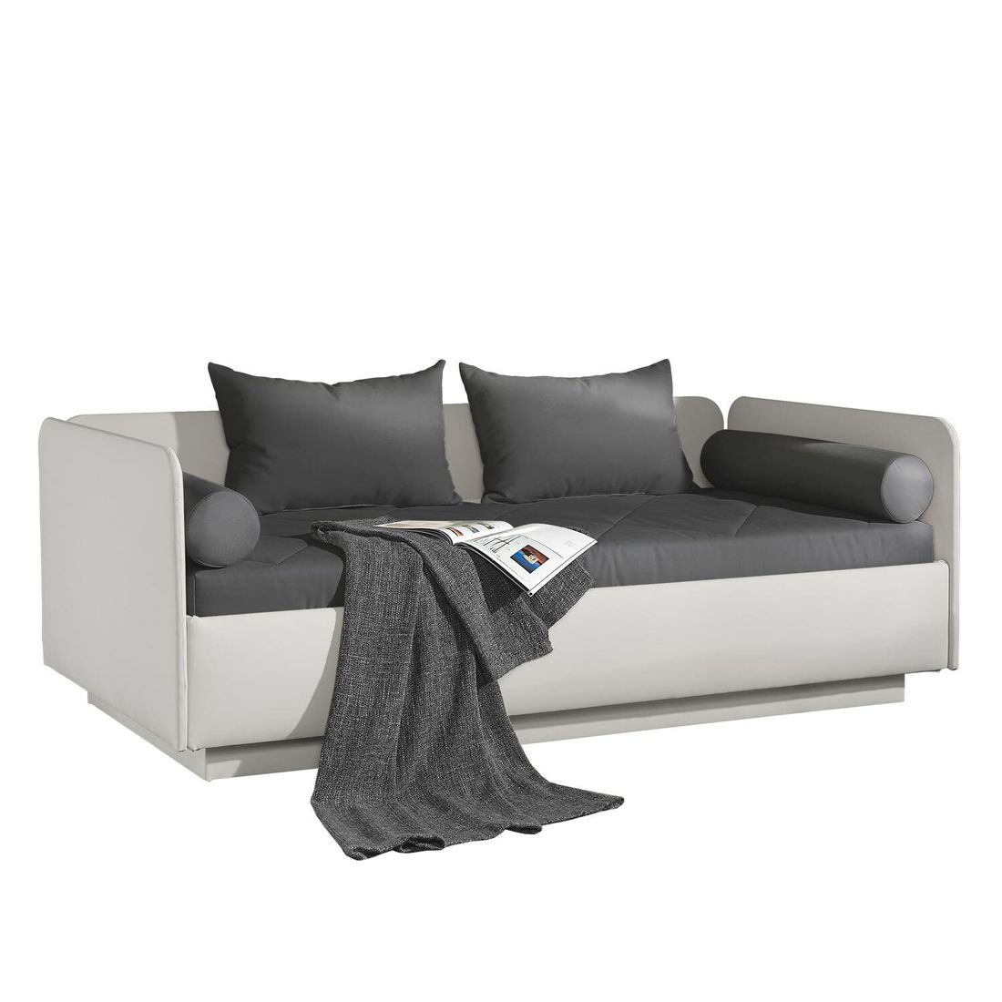 Schlafsofa Eriko Kunstleder mit Bettkasten