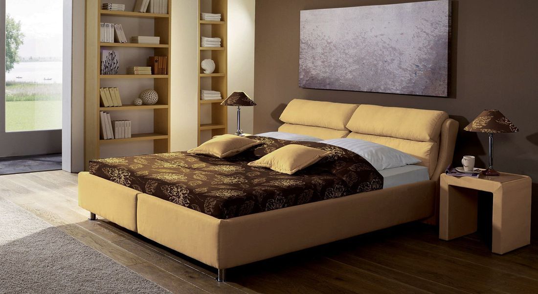 Polsterbett Catania Microvelours mit Bettkasten