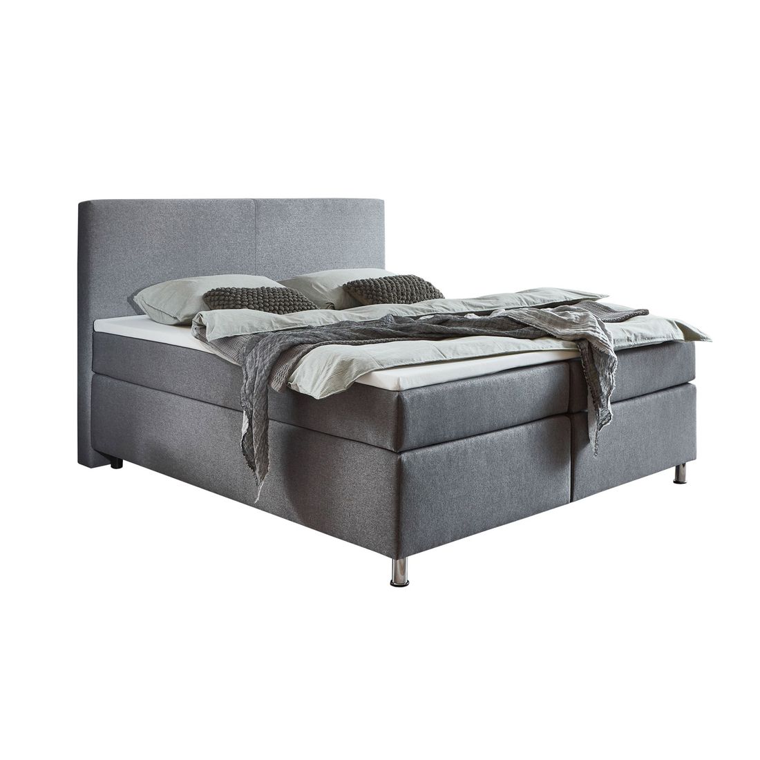 HOMELIV. Boxspringbett Carpo Webstoff