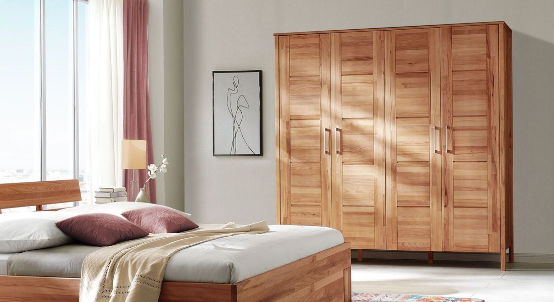 Drehtüren-Kleiderschrank Halvar
