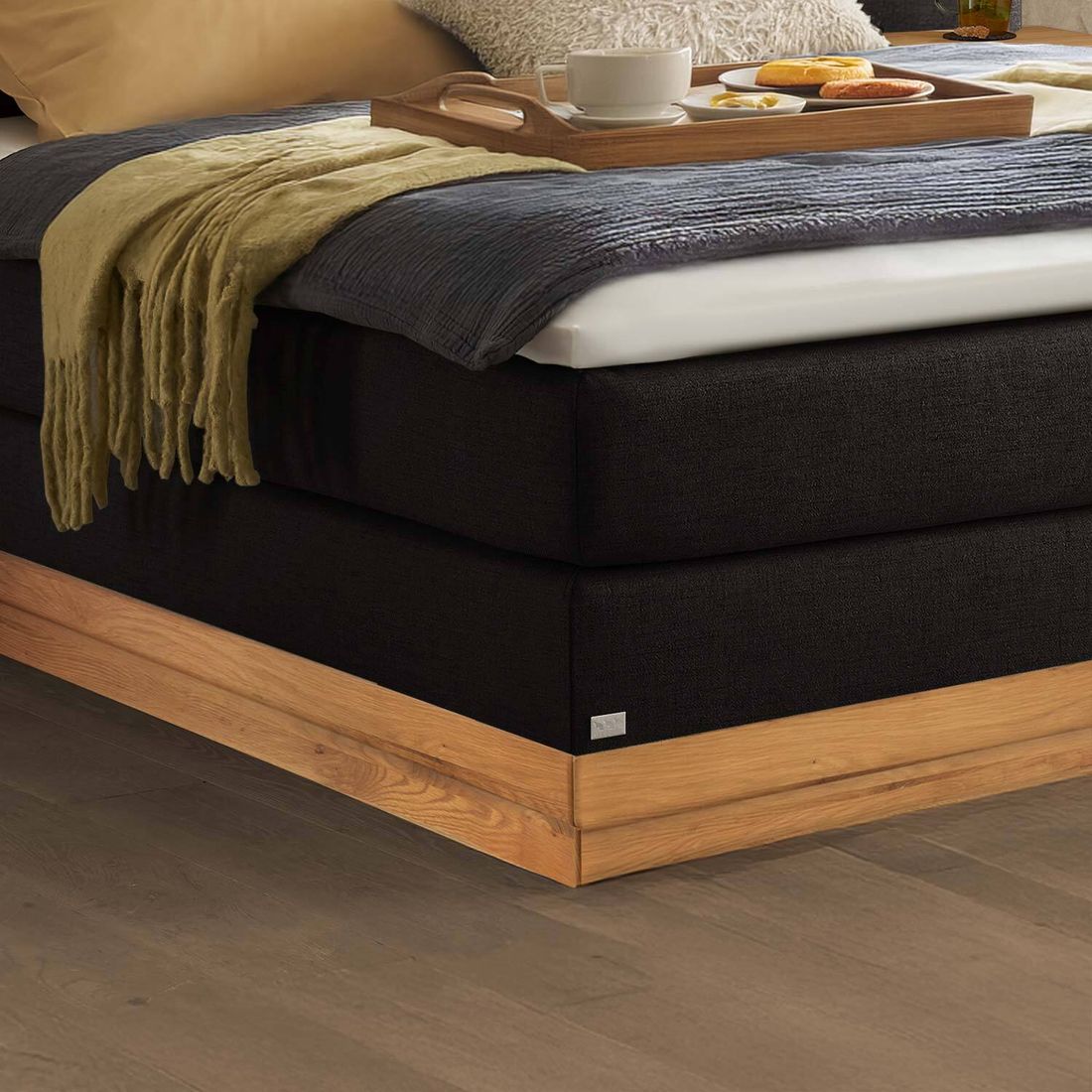 Boxspringbett Jorun Webstoff