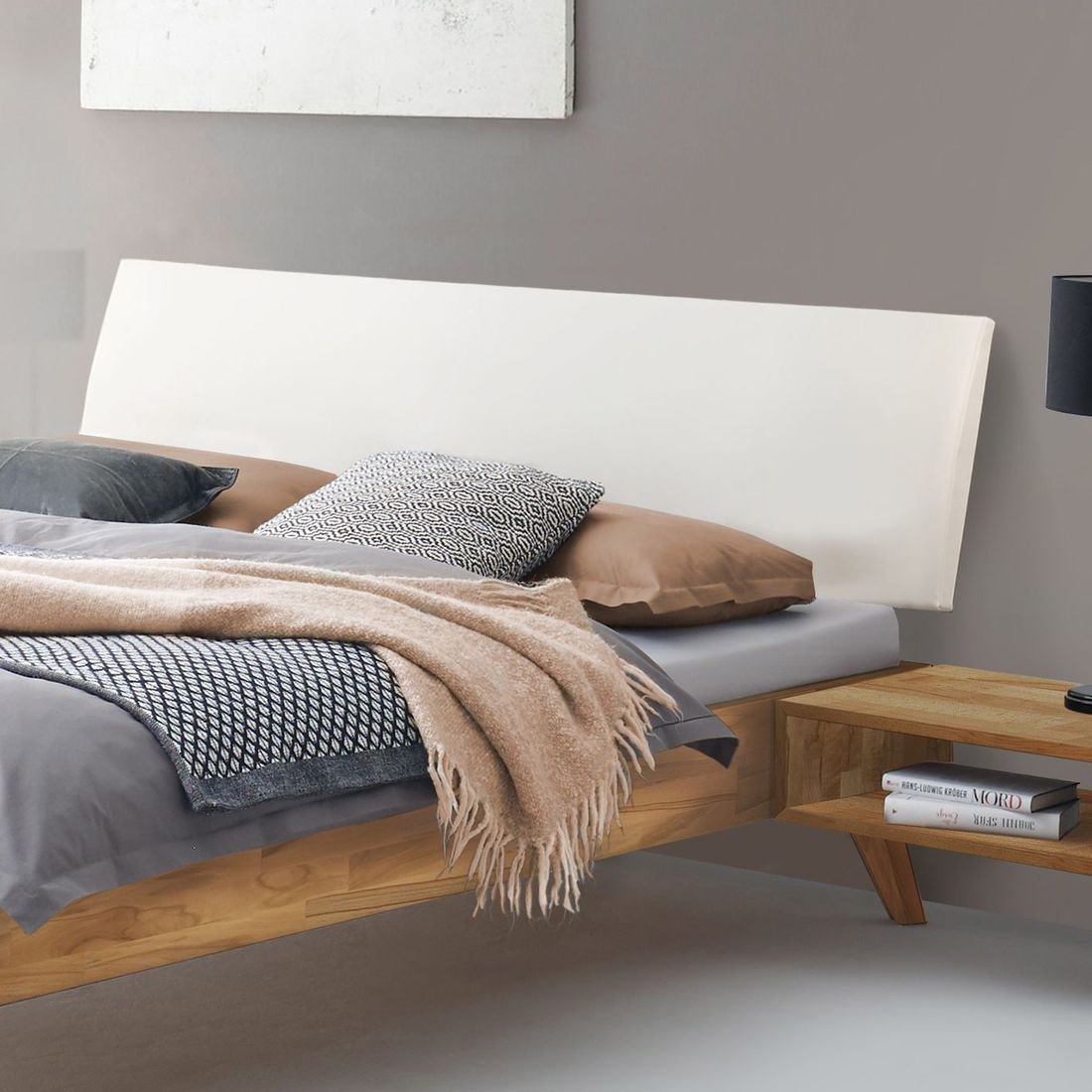 Bett Laxton Kernbuche Massivholz