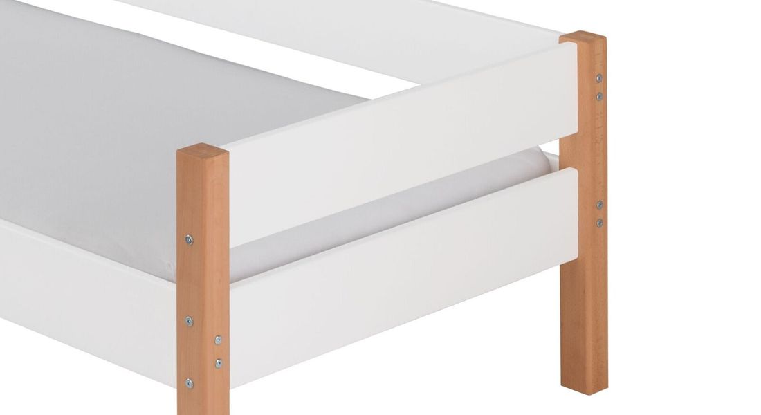 Bett Kids Nordic Buche teilmassiv mit Lattenrost