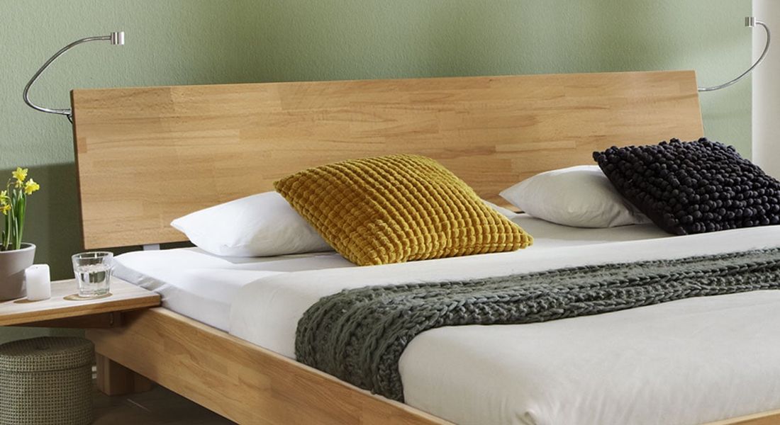 Bett Lesina Buche Massivholz