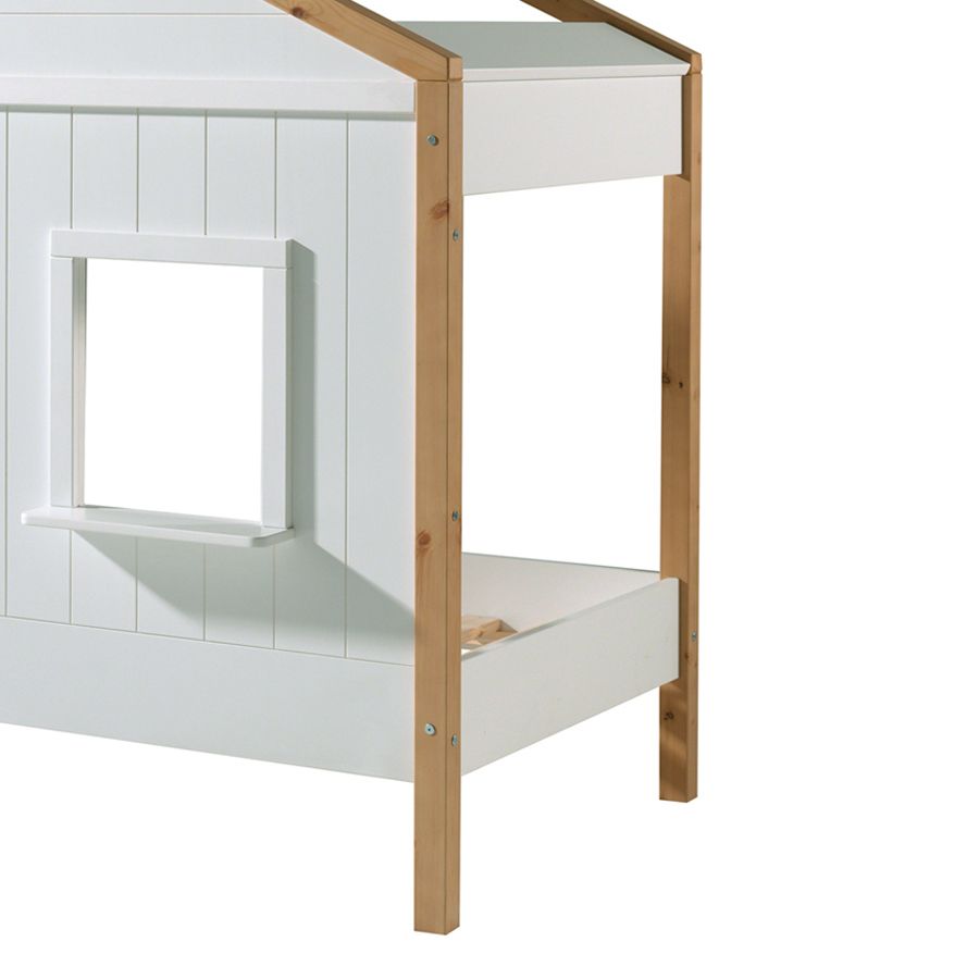 Hausbett Townhouse Kiefer Massivholz mit Lattenrost