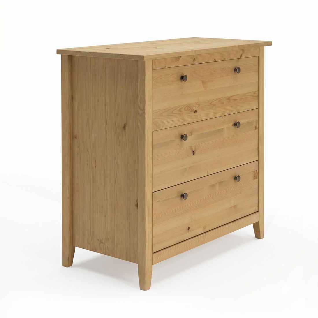 HOMELIV. Kommode Jerico Kiefer Massivholz mit Schubladen H 91cm