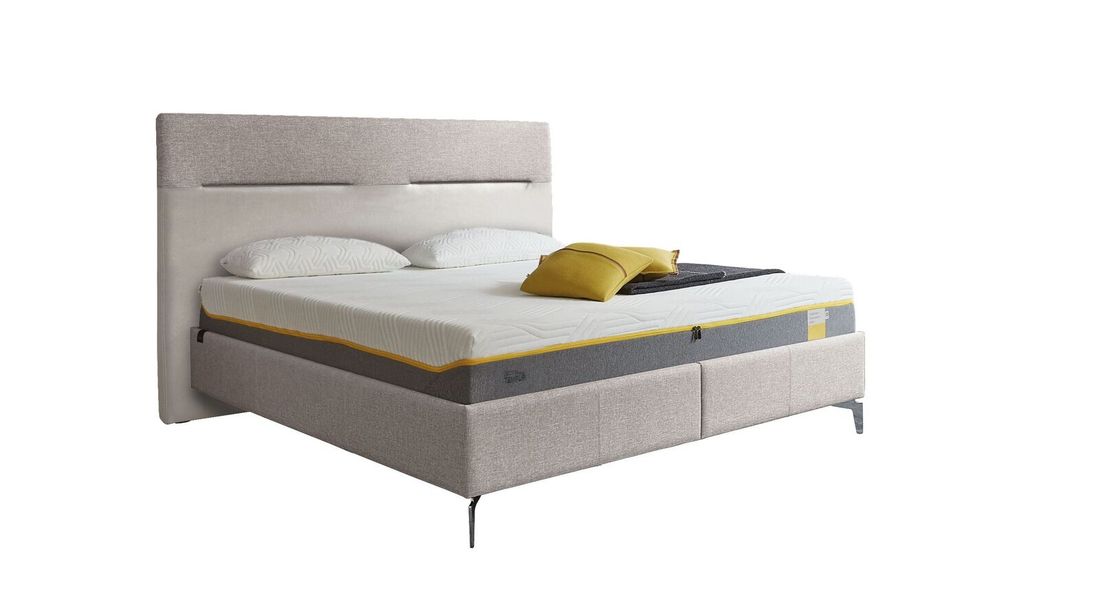 Tempur Polsterbett Classic Komfort Webstoff mit Kopfteil Texture