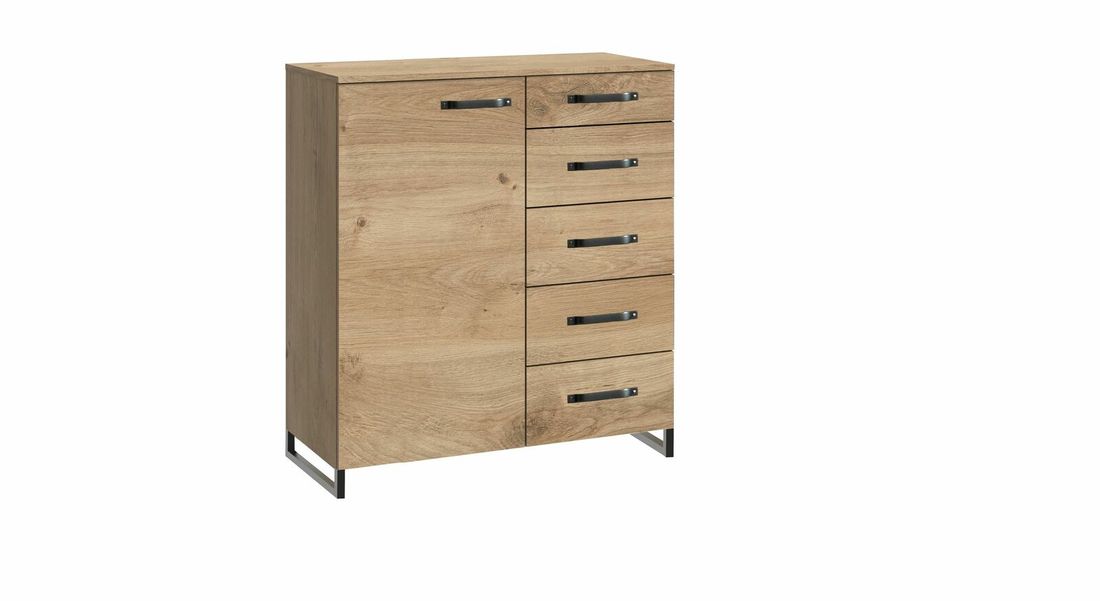 Kommode Mancos Eiche Dekor mit Schubladen