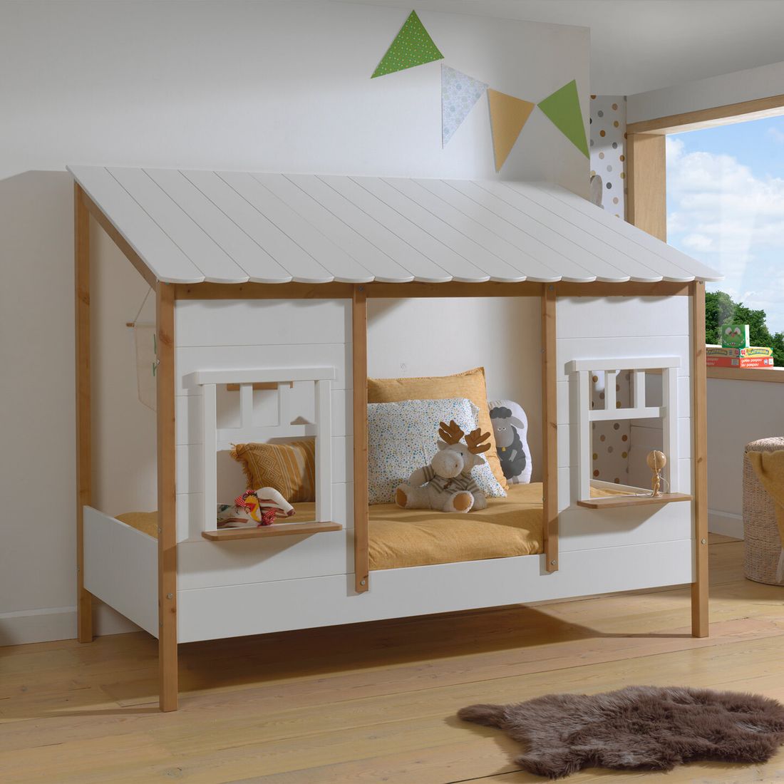 Hausbett Landhaus Kiefer Massivholz