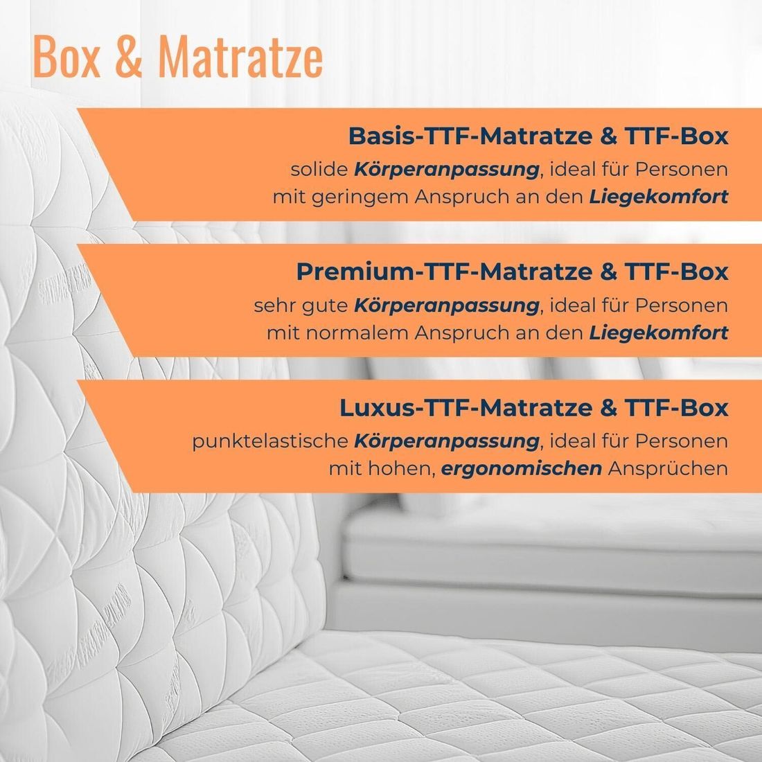 Boxspringbett Learo Velours-Strukturstoff