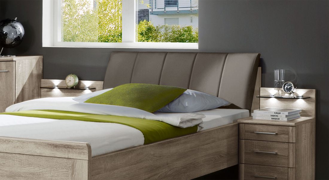 Bett Runcorn Komfort Eiche Dekor