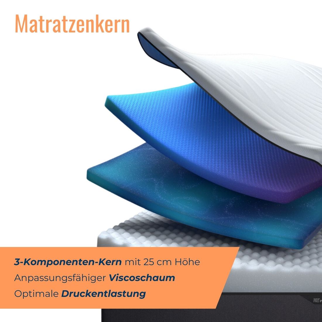 TEMPUR Pro CoolQuilt Matratze Firm Plus