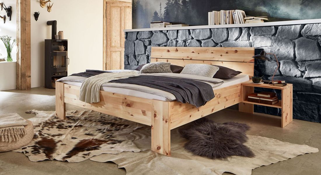 Bett Presanella Komfort Zirbe Massivholz