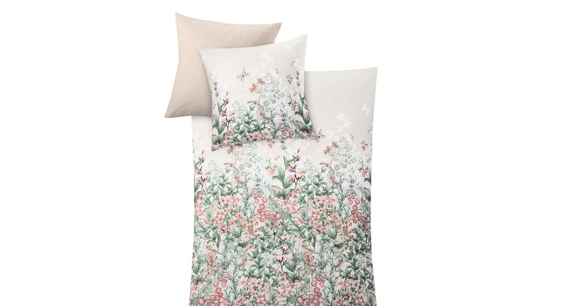 Kleine Wolke Mako-Satin-Bettwäsche Jardin