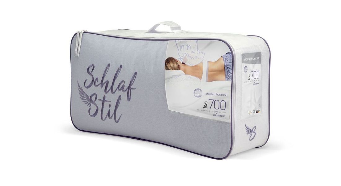 SCHLAFSTIL Daunen-Nackenstützkissen S700