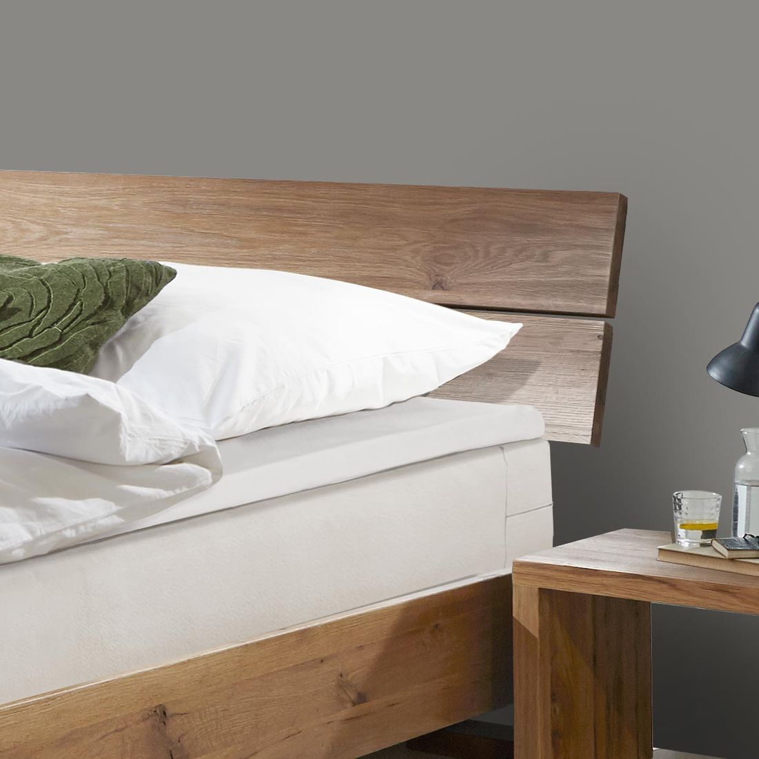 Boxspringbett Mexiana Wildeiche Massivholz