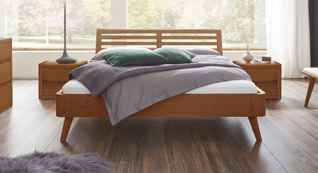 Bett Santa Rosa Eiche Massivholz