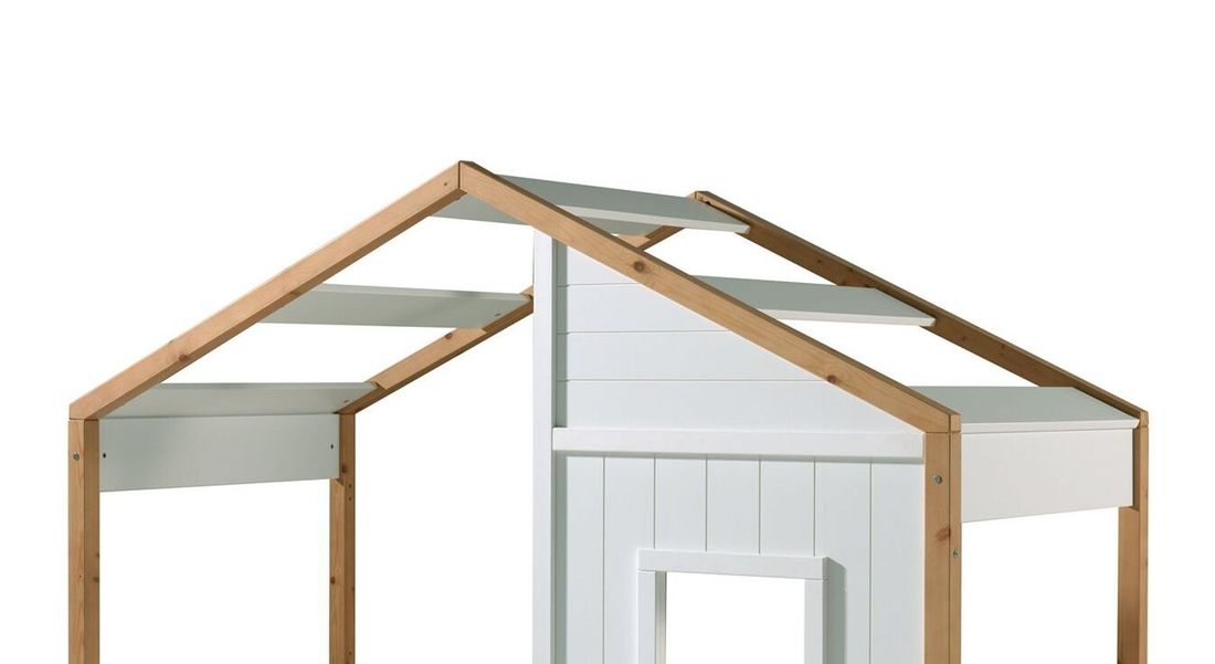 Hausbett Townhouse Kiefer Massivholz mit Lattenrost