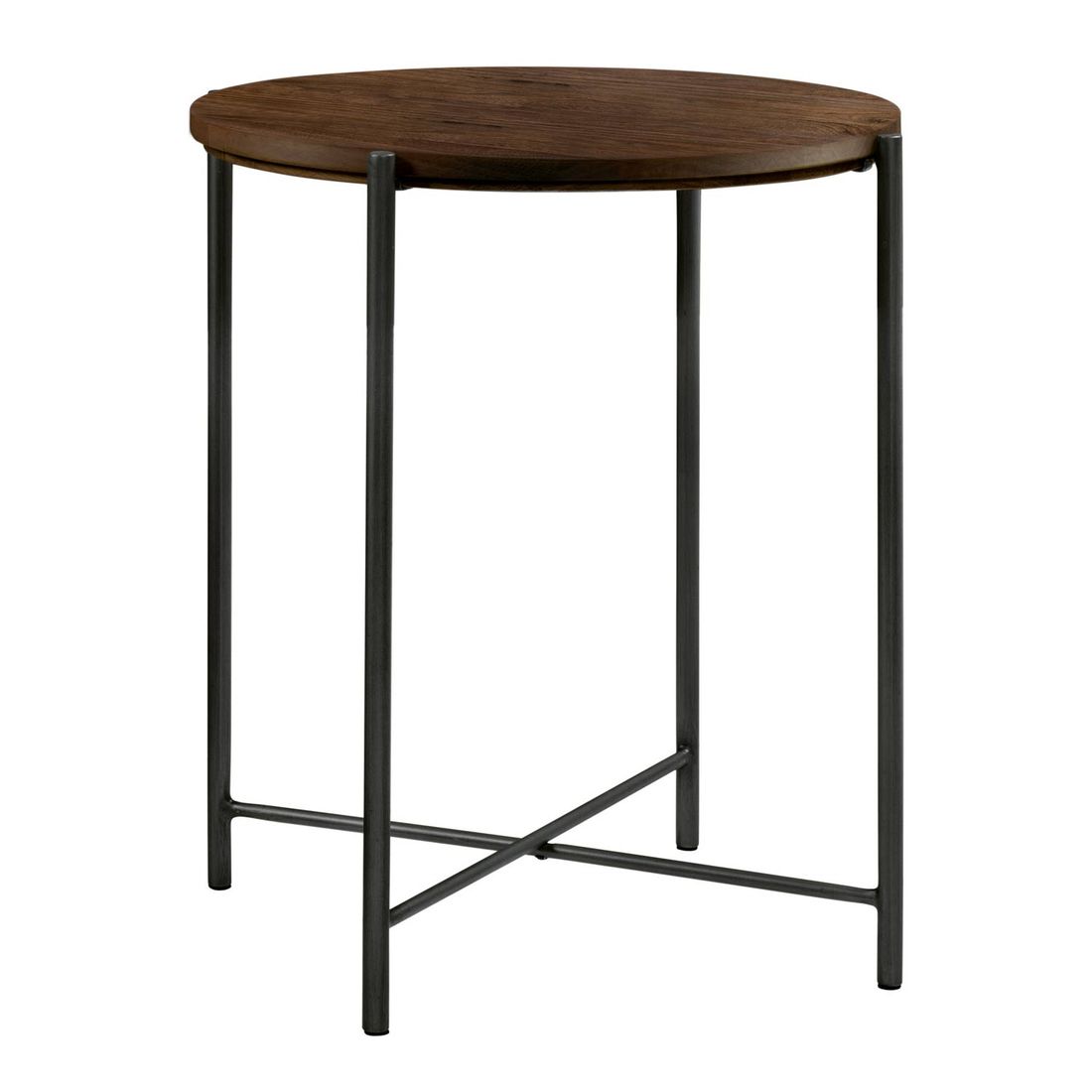 Bett-Beistelltisch Neringa Nussbaum Massivholz H52 cm