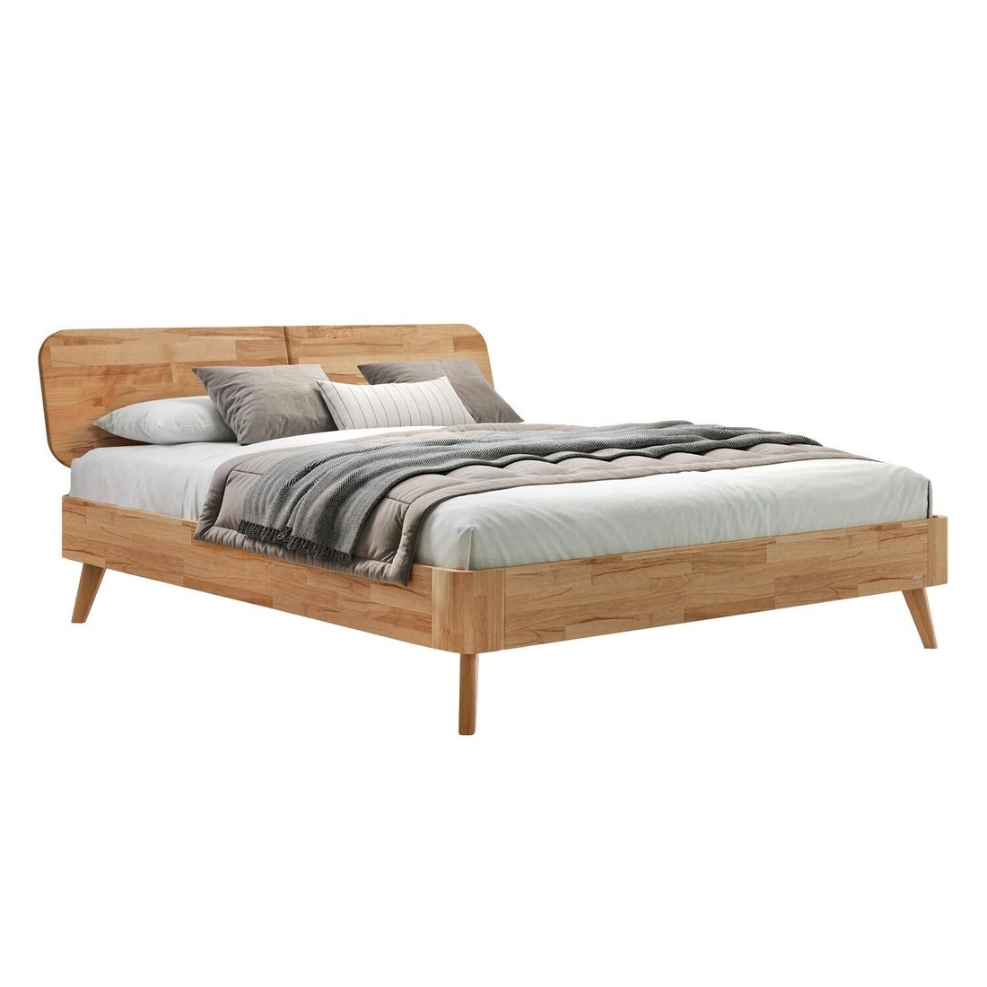 Bett Levico Kernbuche Massivholz