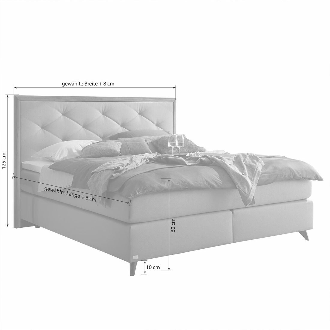 Boxspringbett Snella Kunstleder