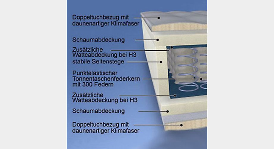 Taschenfederkern-Matratze Jupiter