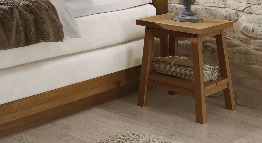 Nachttisch Galicia Wildeiche Massivholz H 55cm