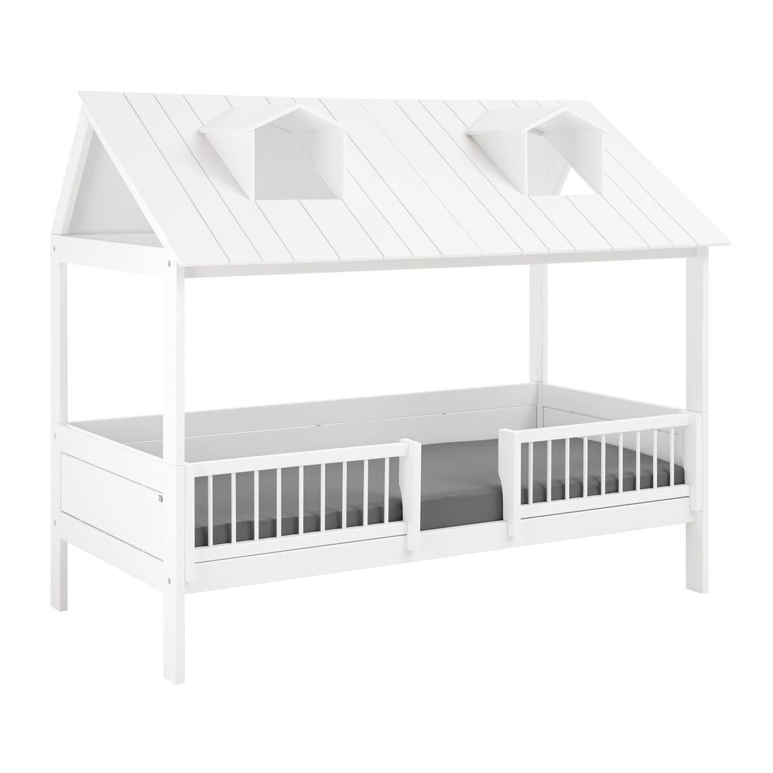 LIFETIME Hausbett Ferienhaus Kiefer Massivholz mit Lattenrost