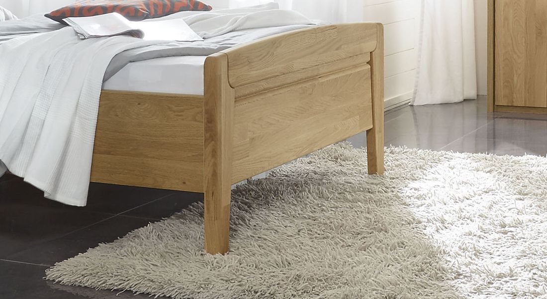 Seniorenbett Agaro Komfort Eiche teilmassiv