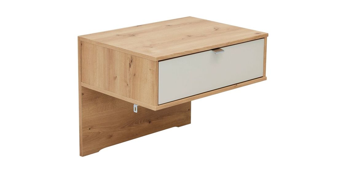 Interliving Schwebenachttisch 1017 Eiche Dekor H 48cm