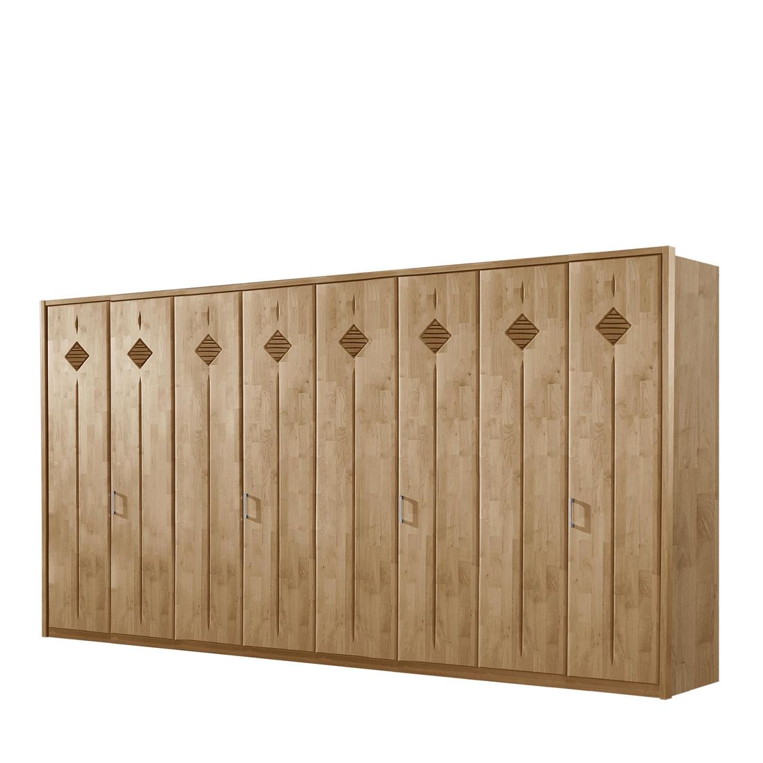 Drehtüren-Kleiderschrank Aliano Erle teilmassiv H 216cm