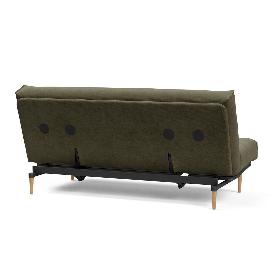 Schlafsofa Shapiro Cord mit Lattenrost und Aufbewahrungstuch
