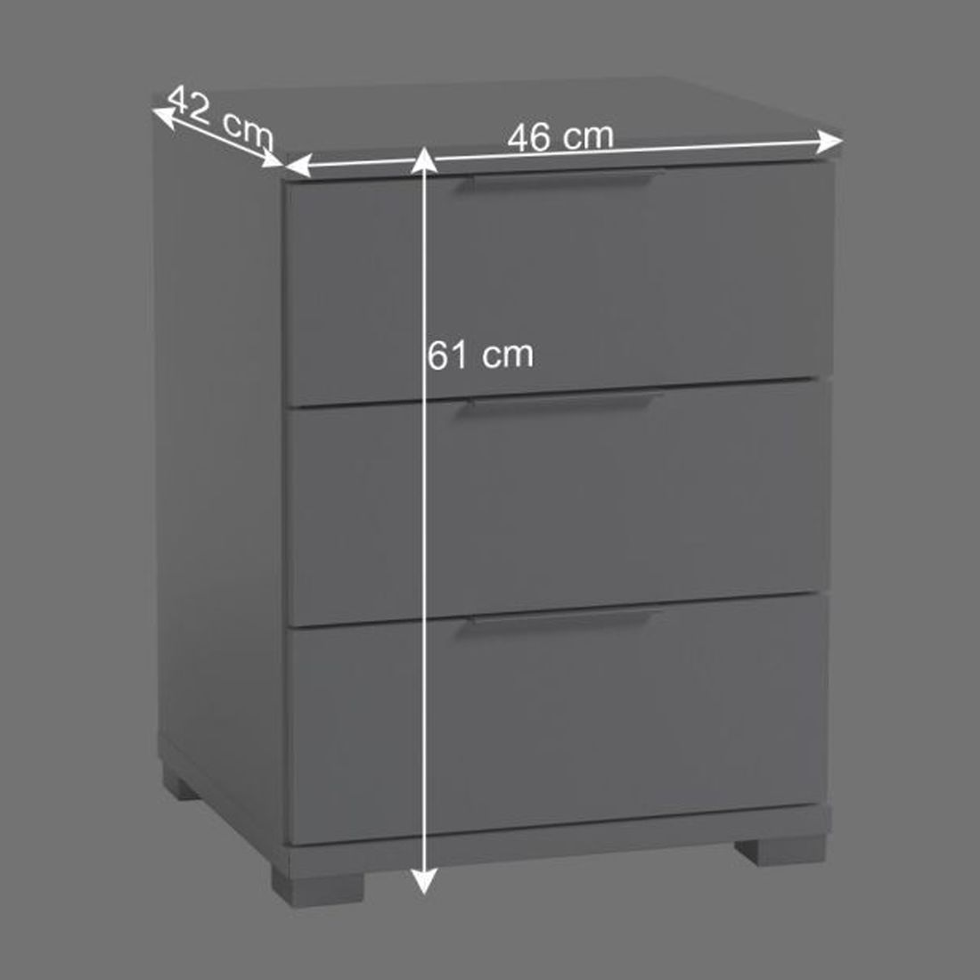 Nachttisch Makan H 61cm