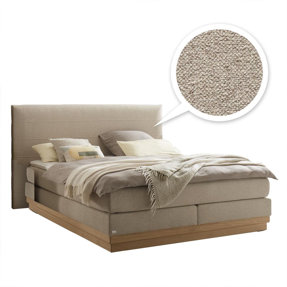 Boxspringbett Trosa Strukturstoff