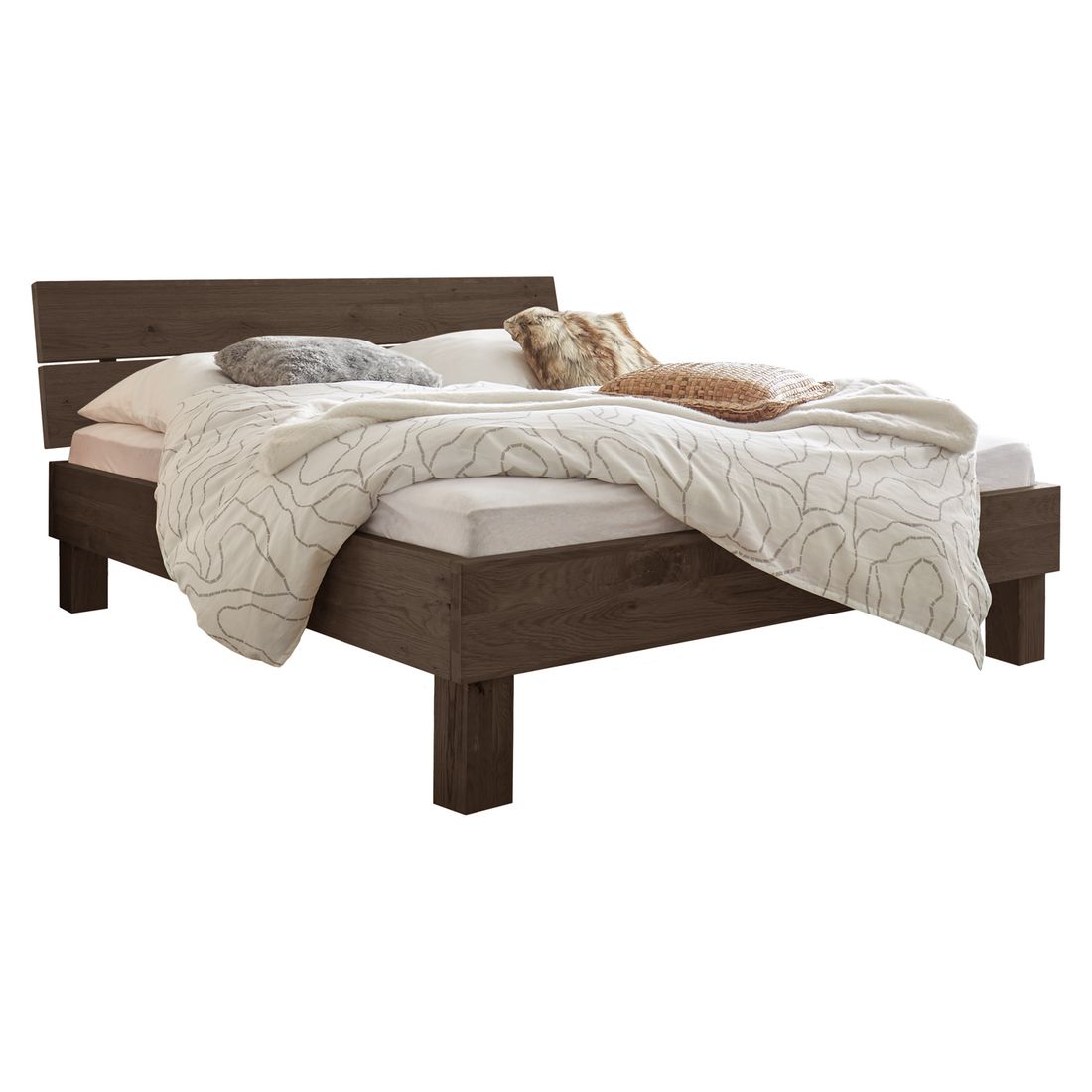 Bett Soria Wildeiche Massivholz