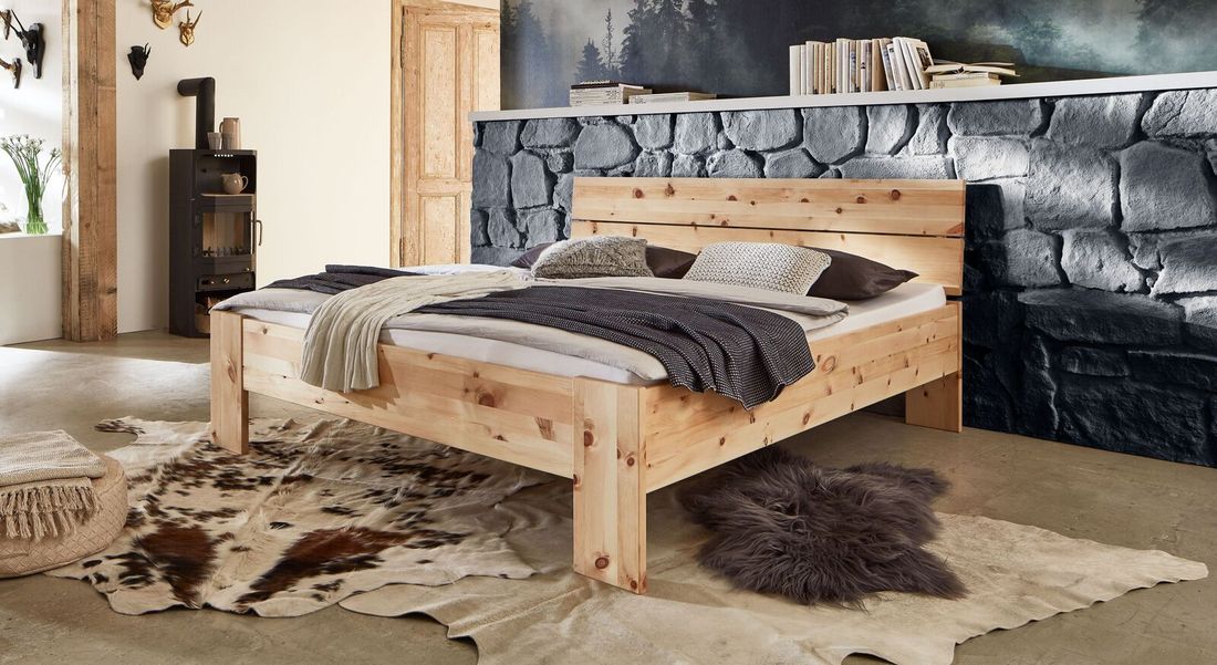 Bett Presanella Komfort Zirbe Massivholz