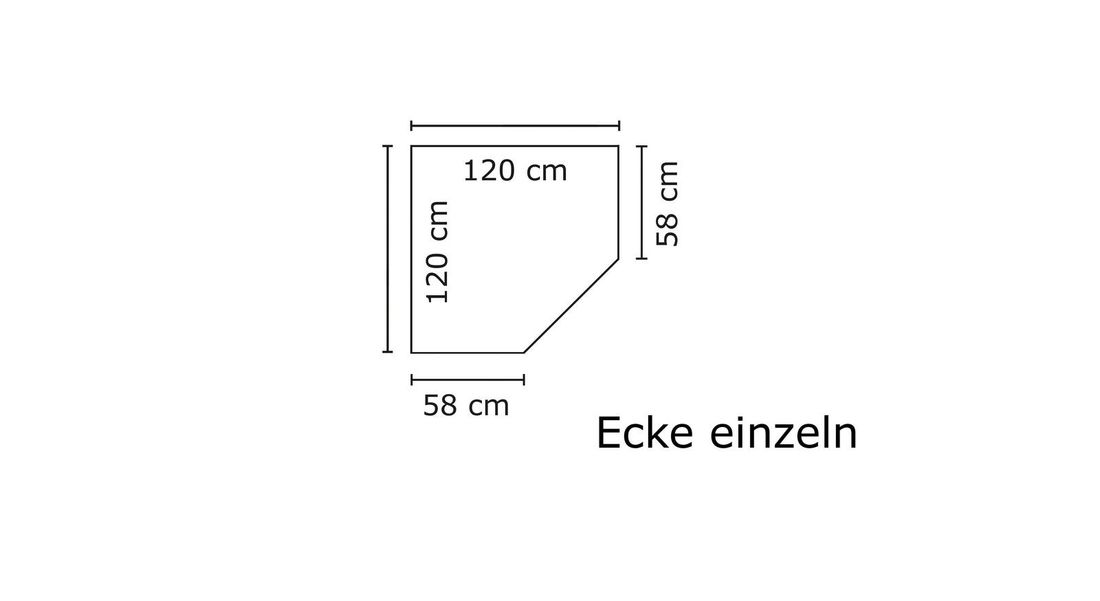 Eck-Kleiderschrank Ceprano mit Beleuchtung