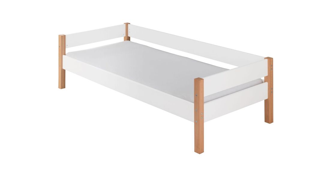 Bett Kids Nordic Buche teilmassiv mit Lattenrost