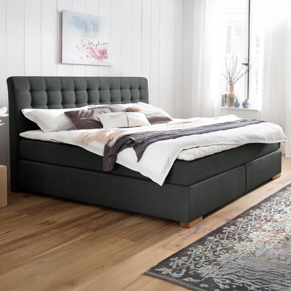 Boxspringbett Matai Express Webstoff
