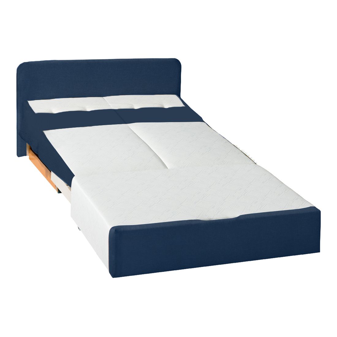 Schlafsofa Retford Webstoff/Velours mit Bettkasten