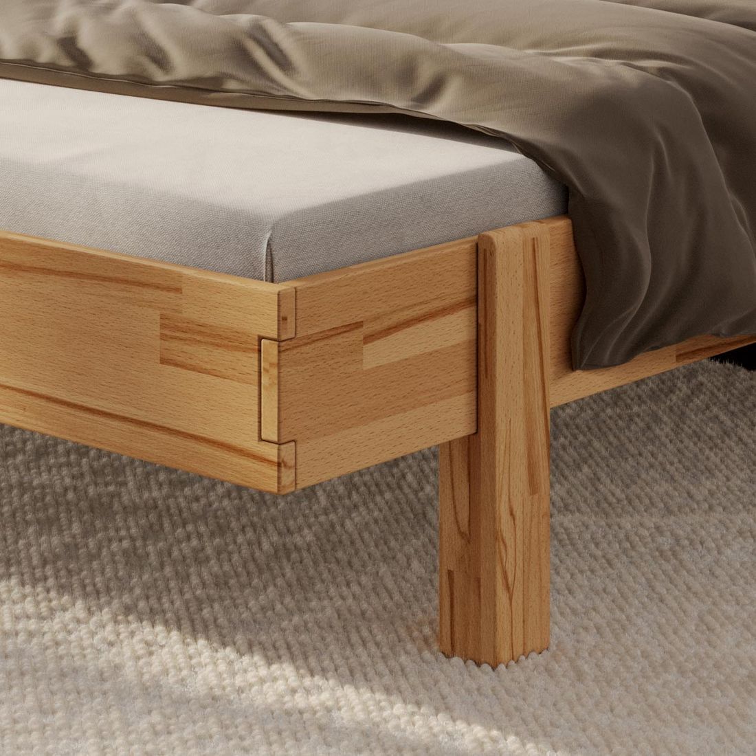 Bett Liora Kernbuche Massivholz