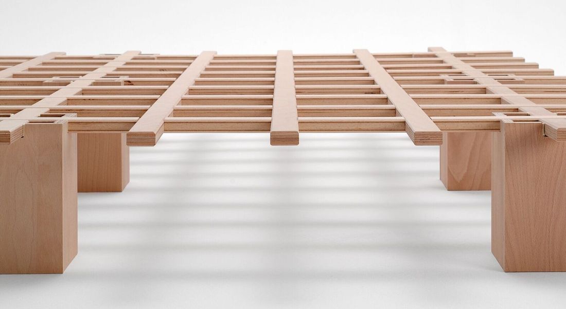 Tojo Bett System Buche Massivholz