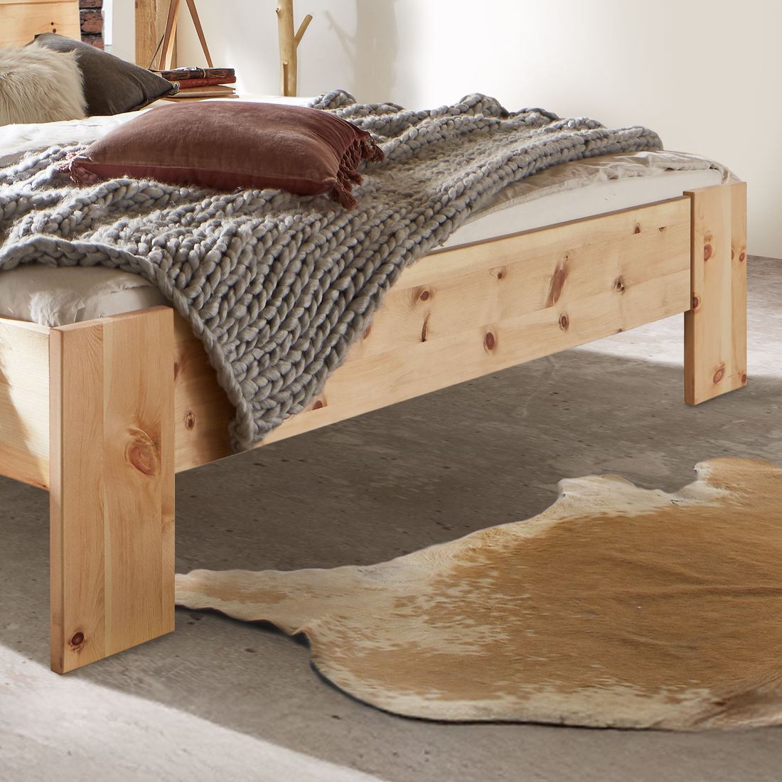 Bett Nudo Komfort Zirbe Massivholz
