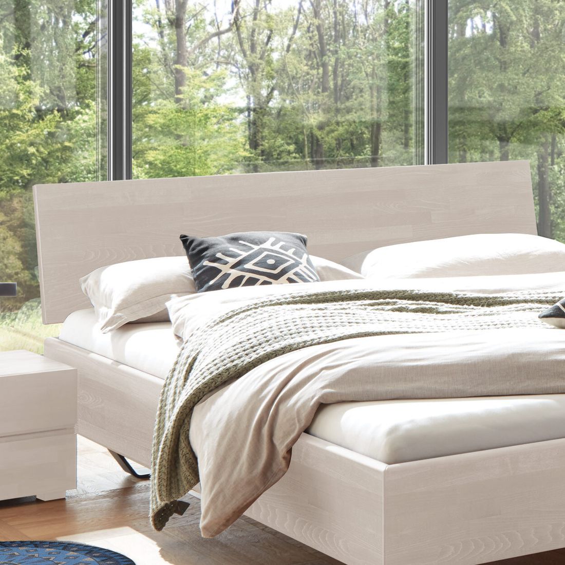 Bett Honoka Komfort Buche Massivholz