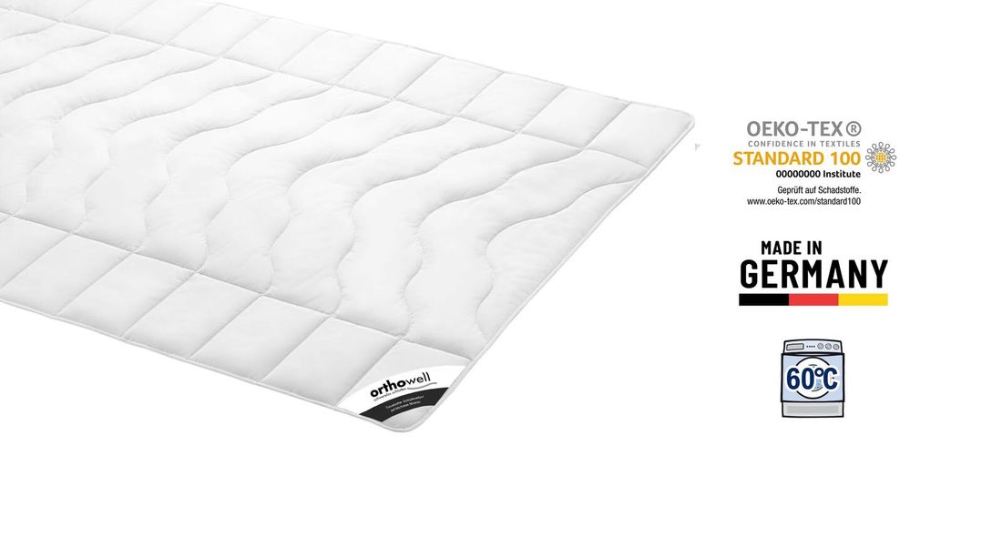 Faser-Bettdecke orthowell Standard extra leicht