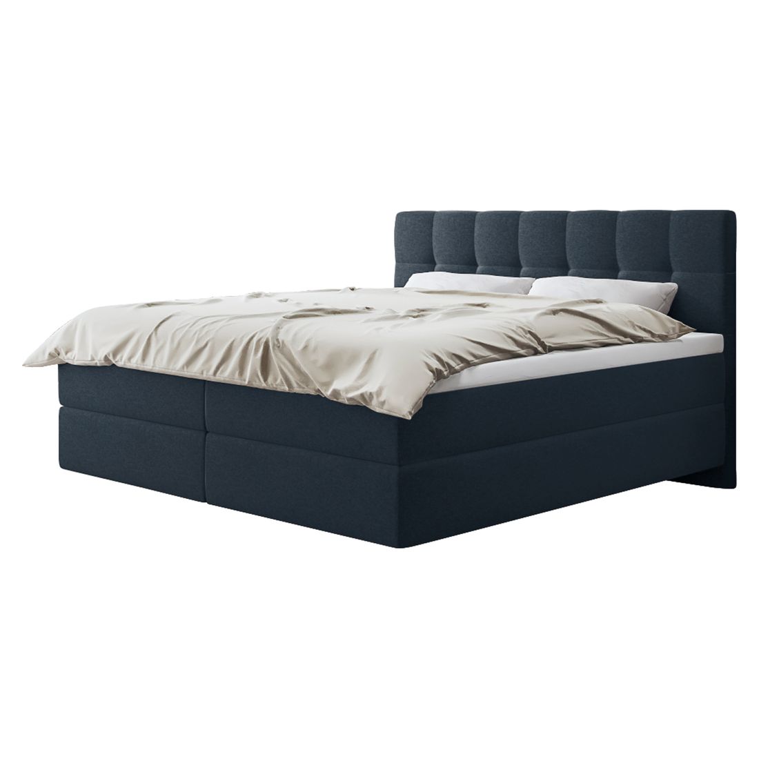 SCHLARAFFIA Boxspringbett Medea Webstoff/Microvelours