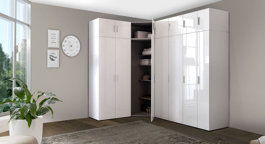 Eck-Kleiderschrank Divisa