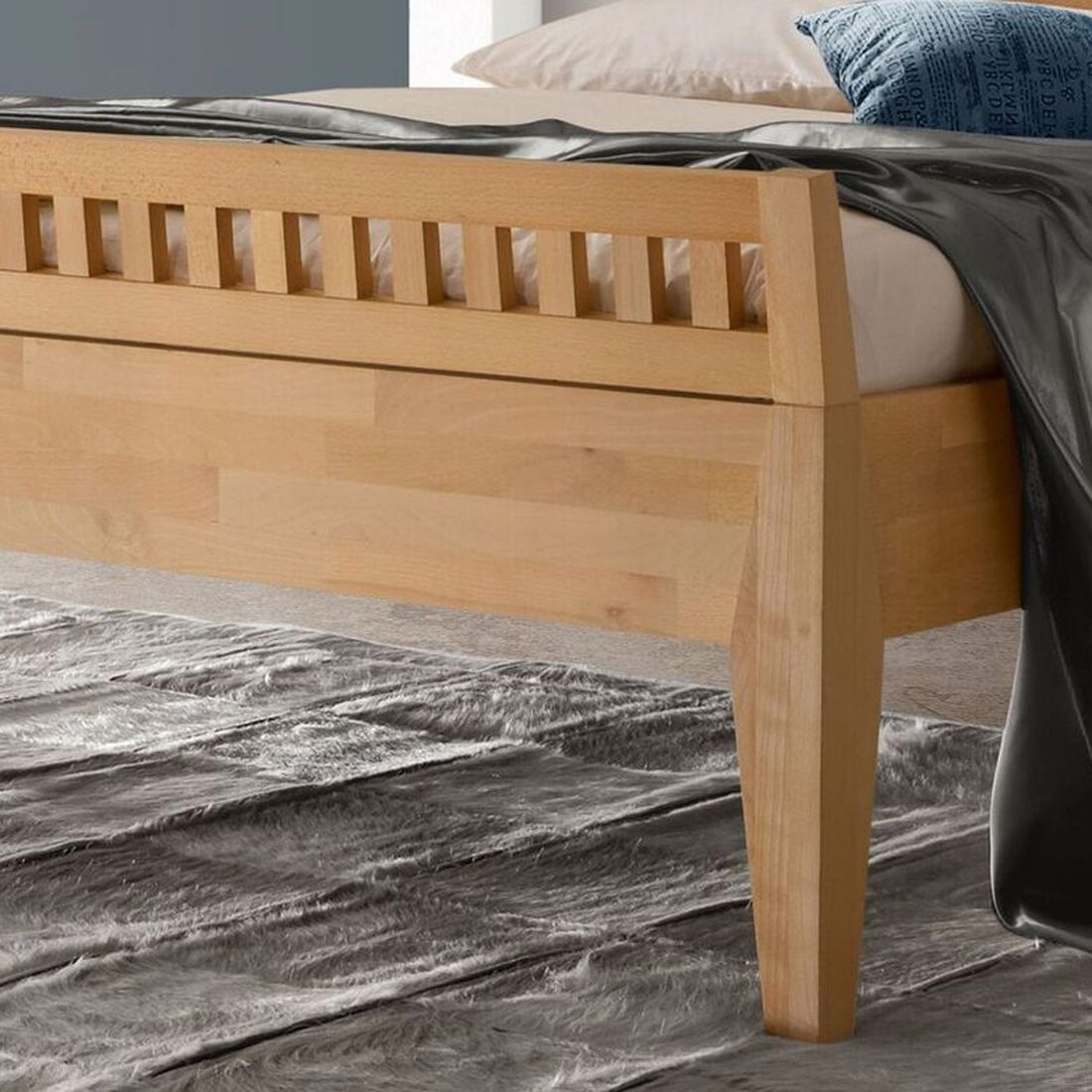 Bett Tapira Komfort Kernbuche Massivholz