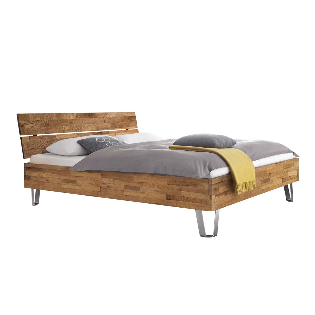 Bett Olizar Komfort Eiche Massivholz
